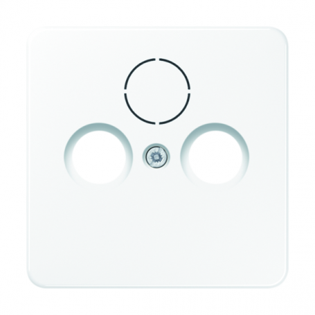 Jung CD 561 SAT WW Cover, break-proof, for antenna socket according to DIN 45330 and SAT-TV connector.