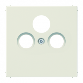 Jung LS 990 SAT Abdeckung, Schraubbefestigung, bruchsicher, für SAT-TV-Steckdose