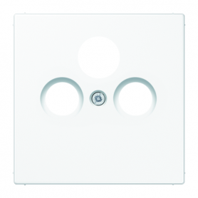 Jung LS 990 SAT WW Cover, screw fastening, break-proof, for SAT-TV socket