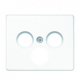 Jung SL 561 SAT WW Abdeckung, Schraubbefestigung, für SAT-TV-Steckdose