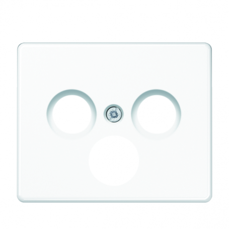 Jung SL 561 SAT WW Abdeckung, Schraubbefestigung, für SAT-TV-Steckdose