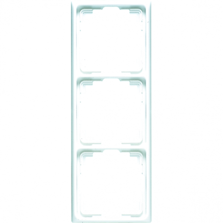 Jung CD 583 K WW frame, 3 times, for cable channel inst., for horizontal and vertical combination