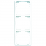 Jung CD 583 K WW frame, 3 times, for cable channel inst., for horizontal and vertical combination