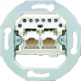 Jung UAE 2X8 UPO IAE/UAE socket, 8 screw contacts, 1 shield support contact, 2 x 8polig