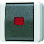 Jung 806 KOW Wipp-Kontrollschalter, 10 AX, 250 V , rotes Lichtaustr., Universal Aus-Wechsel