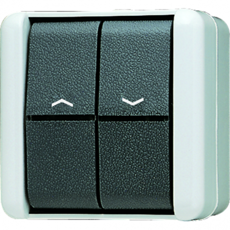 Jung 839 VW Jalousie-Wippschalter, 10 AX, 250 V , Taster 1-polig