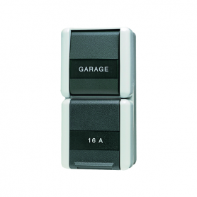 Jung 876 NAW SCHUKO socket, 16 A 250 V , Wipp switch, 10 AX 250 V , Universal replacement, 2 fonts