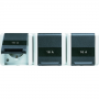 Jung 8230 NAW SCHUKO-Steckdose, 3fach, 16 A, 250 V , 3 Schriftf., verdrahtet, 5 Leitungseinf.
