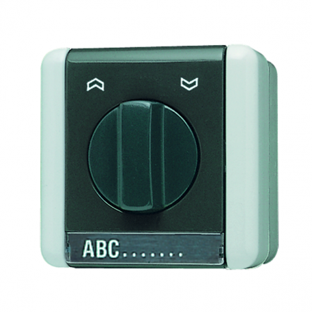 Jung 834.10 W blind switch, 10 AX, 250 V , font, reversing switch/taster 1-pole