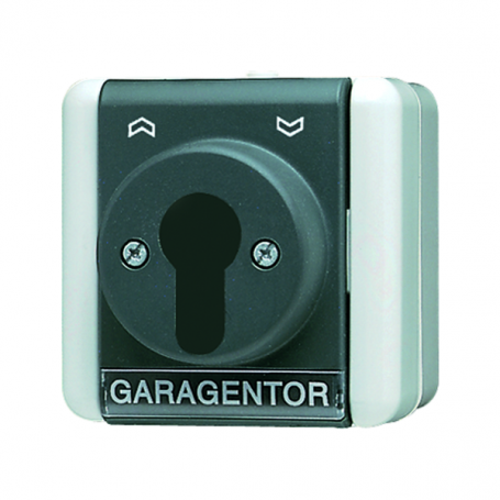 Jung 833.18 W key switch, 10 AX, 250 V , font field, button (changer) 1-pole