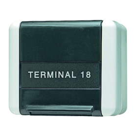 Jung 854 W Datenanschlussgehäuse, Schriftfeld 21 x 59 mm, 75 x 86 x 58 mm