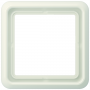 Jung CD 581 WU W frame, 1x, break-proof, for horizontal and vertical combination