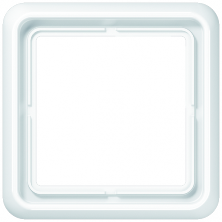 Jung CD 581 WU WW Rahmen, 1fach, bruchsicher, für waagerechte und senkrechte Kombination