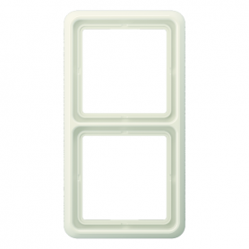 Jung CD 582 WU W frame, 2x, break-proof, for horizontal and vertical combination