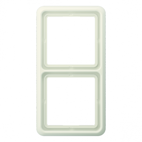 Jung CD 582 WU W frame, 2x, break-proof, for horizontal and vertical combination