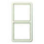 Jung CD 582 WU W frame, 2x, break-proof, for horizontal and vertical combination
