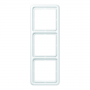 Jung CD 583 WU WW frame, 3x, break-proof, for horizontal and vertical combination