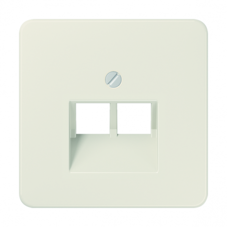 Jung 569-2 UA Abdeckung, für IAE/UAE-Anschlussd. und Datend. Cat. 5e und Cat. 6 (2 x 8-polig)