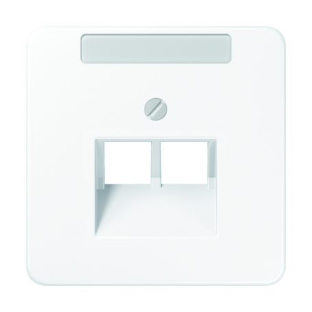 Jung CD 569-2 NAUA WW Cover, font field, for IAE/UAE sockets and data boxes (2 x 8- police