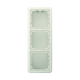 Jung CD 583 A W splash cap, 3x, integrated, flame-retardant bottom plate, molded frame