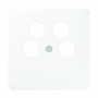 Jung CD 561-4 SAT2 WW Cover, screw fastening, break-proof, for 4-hole SAT-TV socket (Ankaro)
