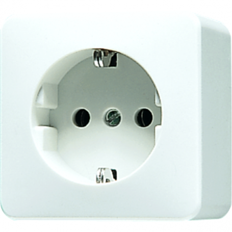Jung 620 A WW SCHUKO socket, 1x, 16 A, 250 V, 61 x 61 x 47 mm