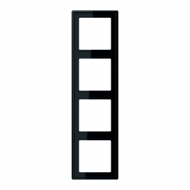 Jung LS 984 SW Rahmen, 4fach, für waagerechte und senkrechte Kombination