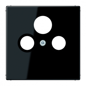 Jung LS 990 SAT SW cover, screw fastening, break-proof, for SAT-TV socket