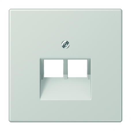 Jung LS 969-2 UA LG Abdeckung, für IAE/UAE-Anschlussd. und Datend. Cat. 5e und Cat. 6 (2 x 8-polig)