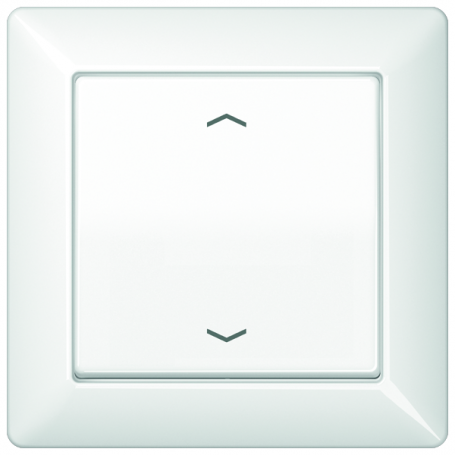 Jung AS 590 P WW Abdeckung, Symbole Pfeile, volle Platte, für Taster BA 1fach Mittenstellung