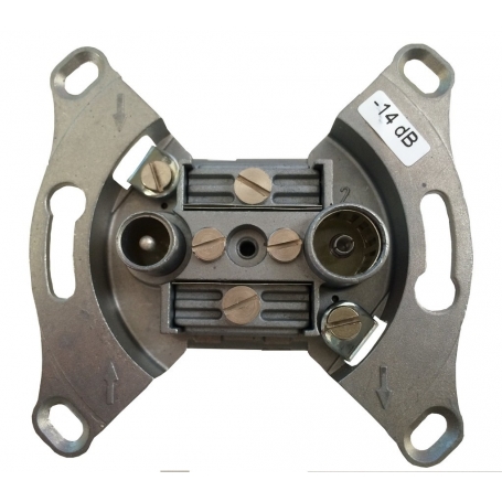 Televes BKD211A BK-Durchgangsdose mit integriertem Abzweiger X4061