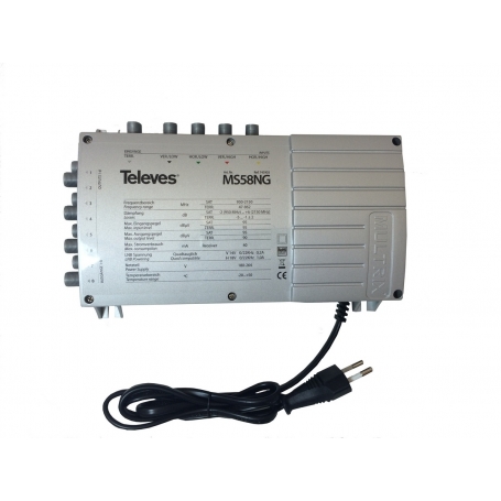 Televes MS58NG 5 in 8 Guss-Multischalter MULTRIX mit Schaltnetzteil 745903