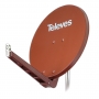 Televes S85QSD-Z OSD-Line Offset Reflektor BxH 85x95cm, Feedarm klappbar, TÜV geprüft, Farbe: Ziegelrot (RAL8012) 790303