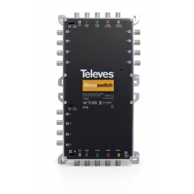 Televes MS512NCQ 5 in 12 Guss-Multischalter NEVO mit Netzteil, quadtauglich, kaskadierbar 714404
