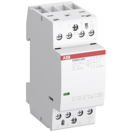 ABB 1SAE231111R0640 ESB25-40N-06 Installationsschütz 4S/0Ö, 230-240 V AC/DC