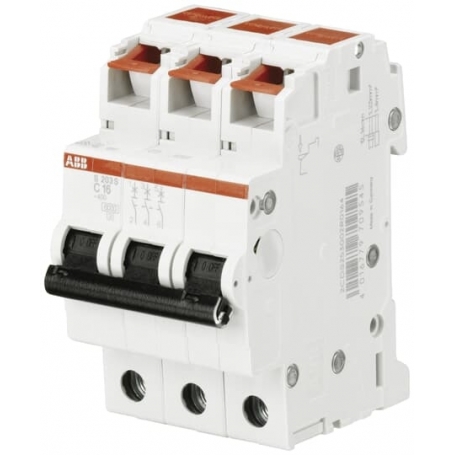 ABB 2CDS253002R0164 S203S-C16 Automatic C-Char., 6 kA, 16 A, 3P