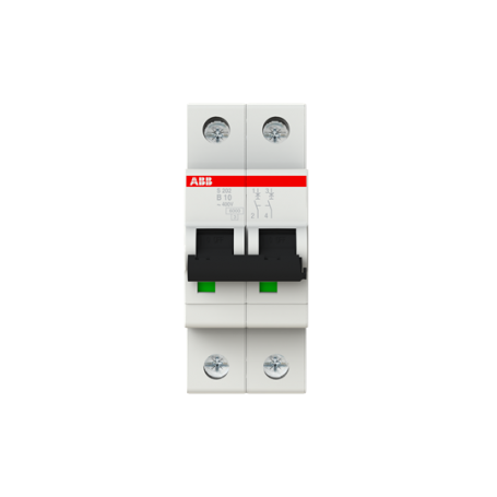 ABB 2CDS252001R0105 S202-B10 Sicherungsautomat B-Char., 6 kA, 10 A, 2P