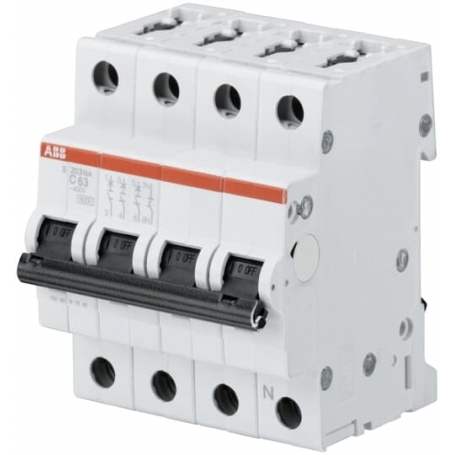ABB 2CDS253103R0254 S203-C25NA C-Char., 6 kA, 25 A, 3P+NA