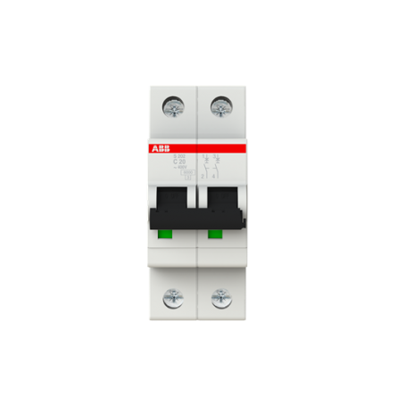 ABB 2CDS252001R0204 S202-C20 Automatic C-Char., 6 kA, 20 A, 2P