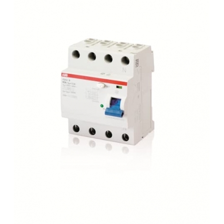 ABB 2CSF204592R1400 F204B-40/0,03 FI circuit breaker type B 4P,40A,30mA,short timeverz.,3kA,4TE