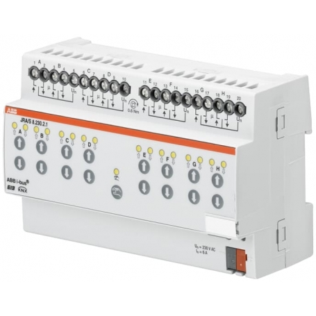 ABB 2CDG110122R0011 JRA/S8.230.2.1 Jalousie-/Rollladenaktor, 8fach, 230 V AC, manuelle Bedienung, REG