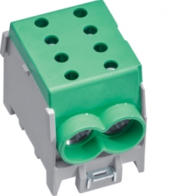 Hager terminal de línea principal KH70GN 1pole, 4x70mm2, IP20, Color: Verde