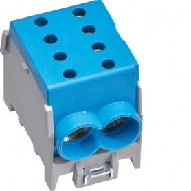 Hager KH70B terminal de ligne principale 1pole, 4x70mm2, IP20, Couleur: Bleu