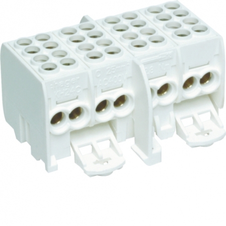 Hager KH24C Hauptleitungsabzweigklemme, universZ, 4Polig, 2x25/2x16mm², fingersicher