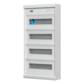 Schneider A48A AMIGO Kleinverteiler, 4-reihig, AP 4x12(+2) TE -IP30