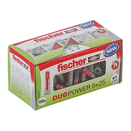Fischer 535452 Universaldübel DUOPOWER 5X25 LD – 100 Stück