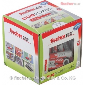 Fischer 535456 Univerzálny uterák DUOPOWER 10X50 LD – 50 kusov
