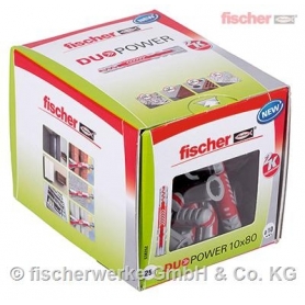 Fischer 538252 Universaldübel DUOPOWER 10X80 LD – 25 Stück