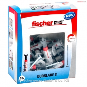 Fischer 545678 plasterboard dowels DUOBLADE S LD 20 kappaletta