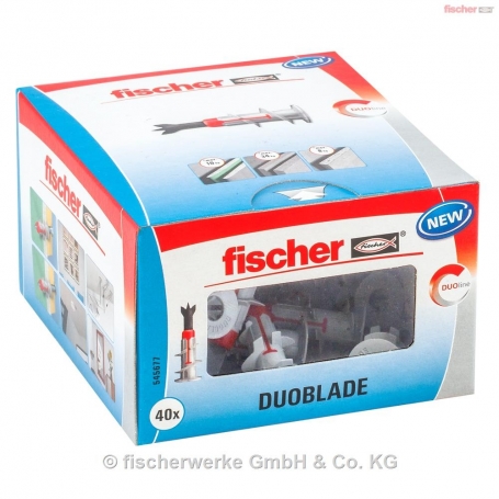 Fischer 545677 Gipskartondübel DUOBLADE LD – 40 Stück